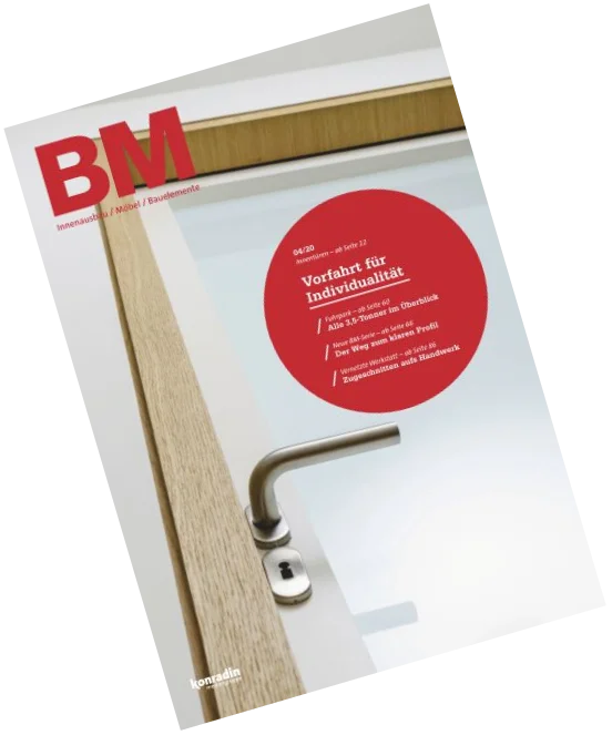 BM Cover Fachmagazin für Innenausbau und Möbel